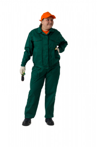 Костюм рабочий летний женский СПЕЦИАЛИСТ куртка+п/комб.(зеленый,тк смесовая)