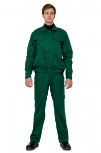 Костюм рабочий летний мужской СПЕЦИАЛИСТ куртка+п/комб. (зеленый,тк смесовая)